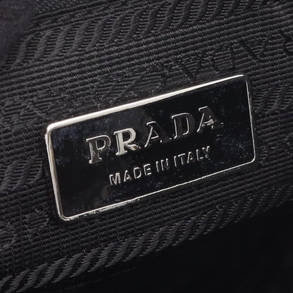 TESSUTO LIGHT ショルダーバッグ ナイロン レザー ブラック プラダ バッグ PRADA
