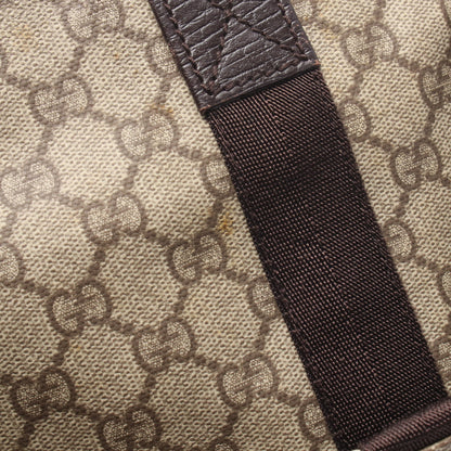 GGスプリーム ハンドバッグ トートバッグ PVC レザー ベージュ ダークブラウン グッチ バッグ GUCCI