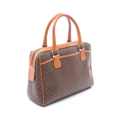 マカダム ハンドバッグ ミニボストンバッグ PVC レザー ダークブラウン ブラウン セリーヌ バッグ CELINE