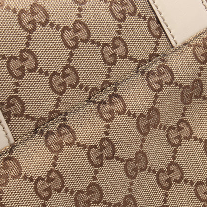 GGキャンバス ショルダーバッグ キャンバス レザー ベージュ ブラウン アイボリー グッチ バッグ GUCCI