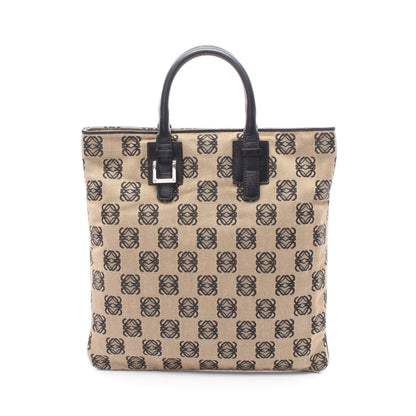 アナグラム ハンドバッグ トートバッグ キャンバス レザー ベージュ ブラック ロエベ バッグ LOEWE
