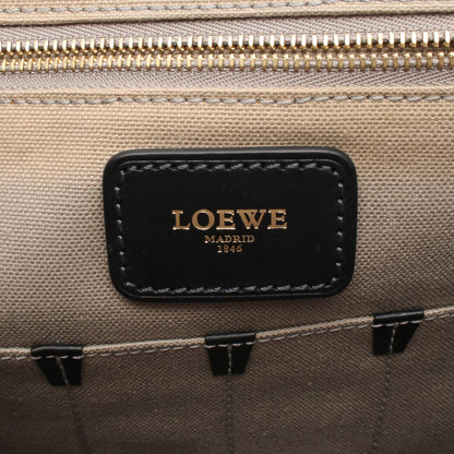 アナグラム ショルダーバッグ PVC レザー グレー ブラック ロエベ バッグ LOEWE