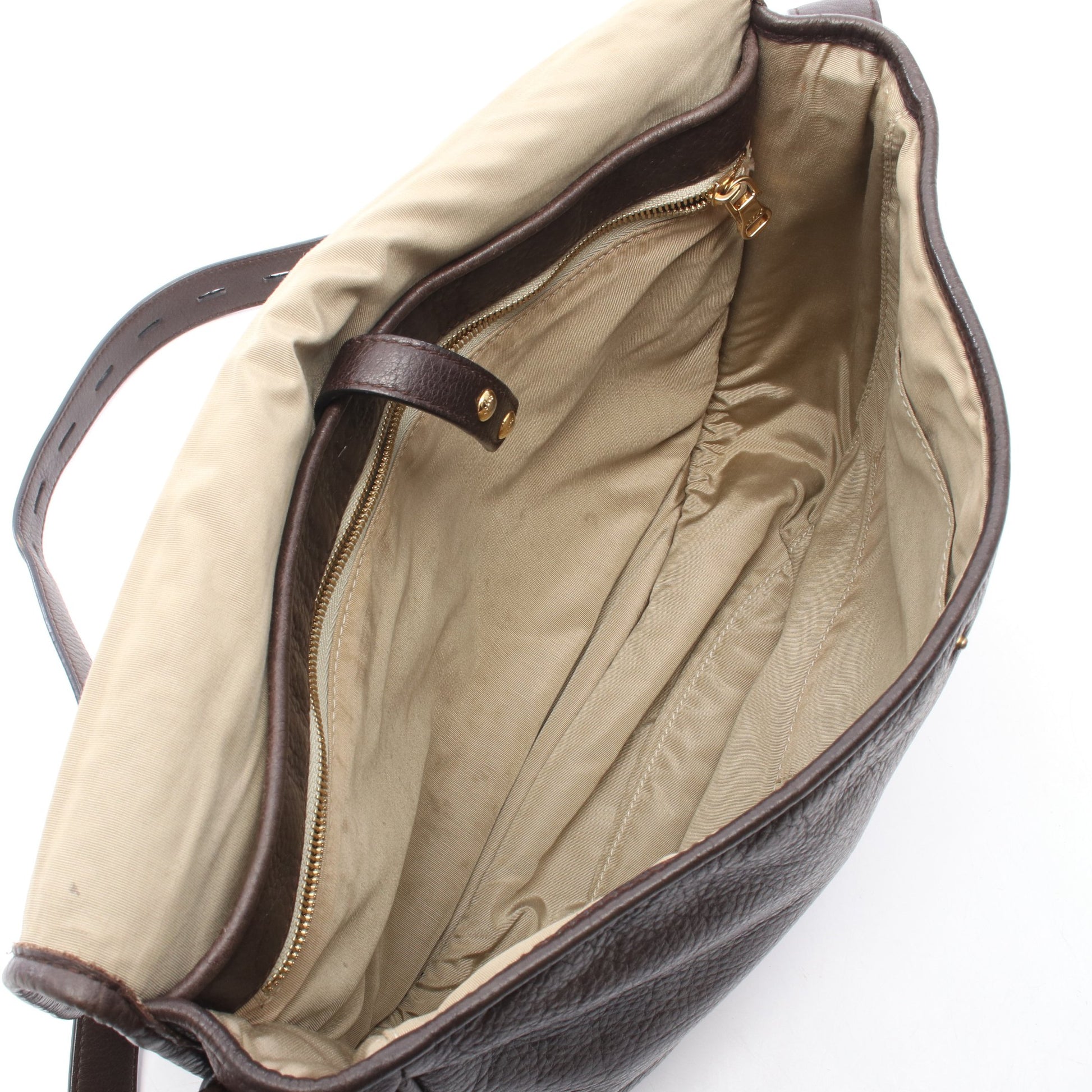 ヘリテージ ショルダーバッグ レザー ダークブラウン ロエベ バッグ LOEWE