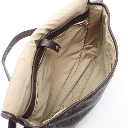 ヘリテージ ショルダーバッグ レザー ダークブラウン ロエベ バッグ LOEWE