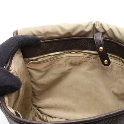ヘリテージ ショルダーバッグ レザー ダークブラウン ロエベ バッグ LOEWE