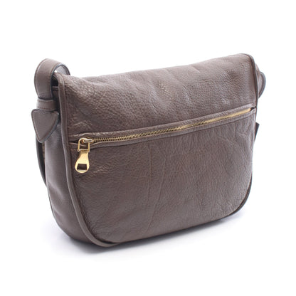ヘリテージ ショルダーバッグ レザー ダークブラウン ロエベ バッグ LOEWE