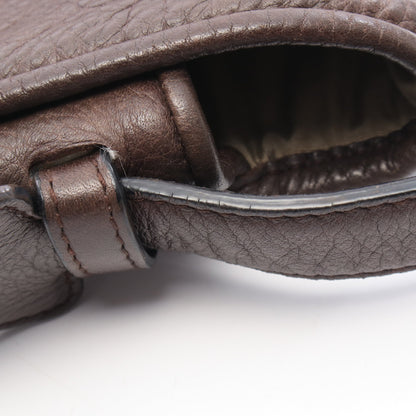 ヘリテージ ショルダーバッグ レザー ダークブラウン ロエベ バッグ LOEWE