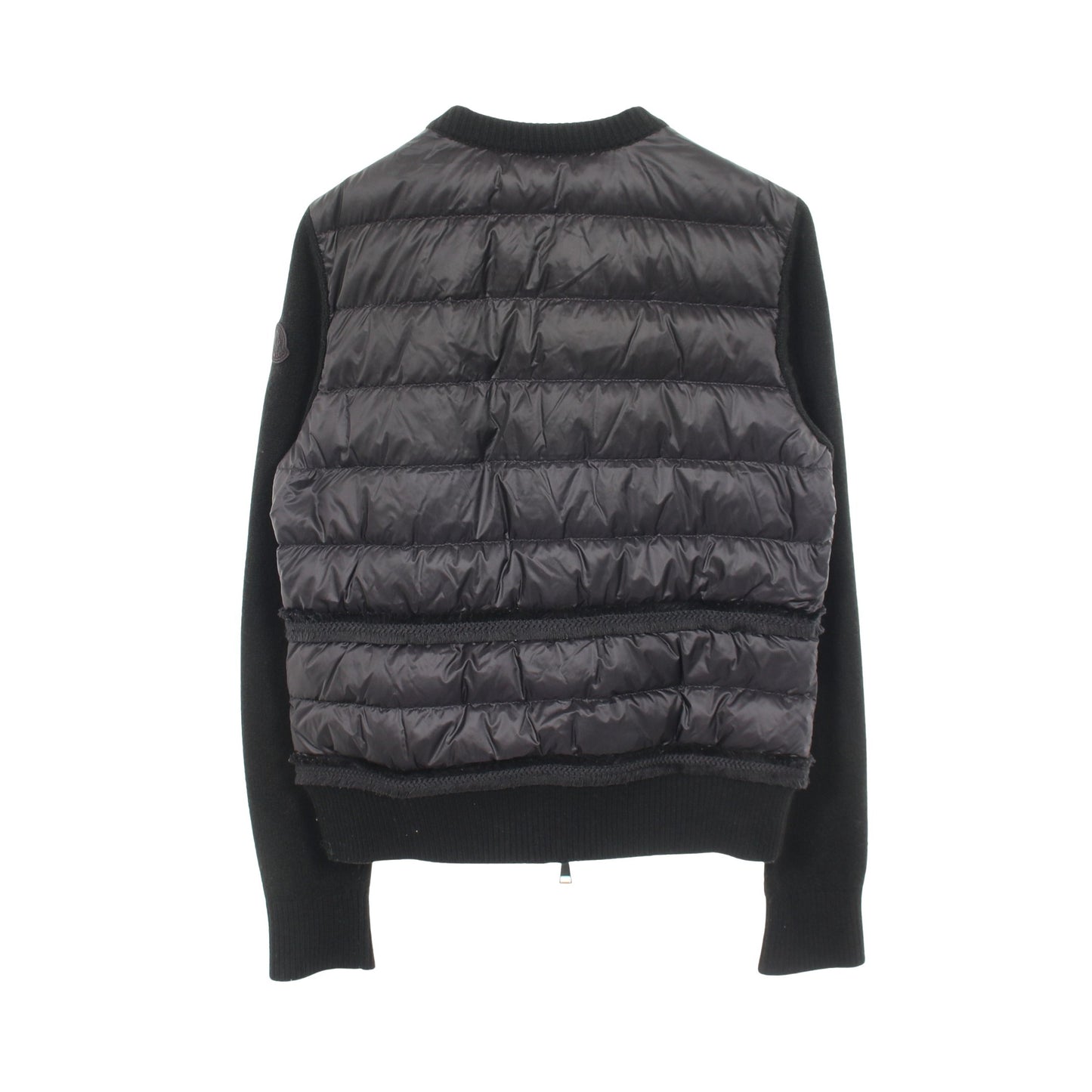 ニット切替 ダウンジャケット ナイロン ウール ブラック モンクレール アウター MONCLER