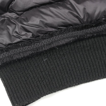 ニット切替 ダウンジャケット ナイロン ウール ブラック モンクレール アウター MONCLER