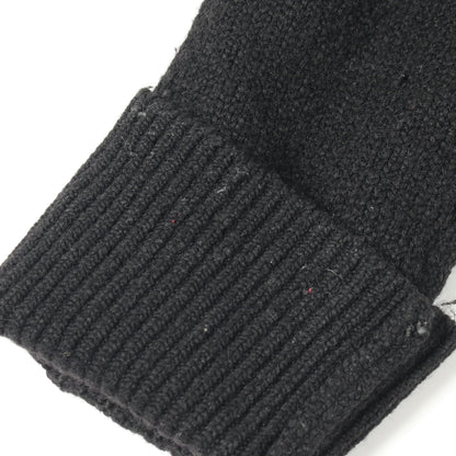 ニット切替 ダウンジャケット ナイロン ウール ブラック モンクレール アウター MONCLER
