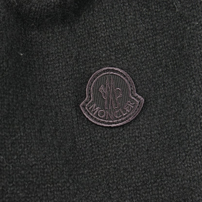 ニット切替 ダウンジャケット ナイロン ウール ブラック モンクレール アウター MONCLER