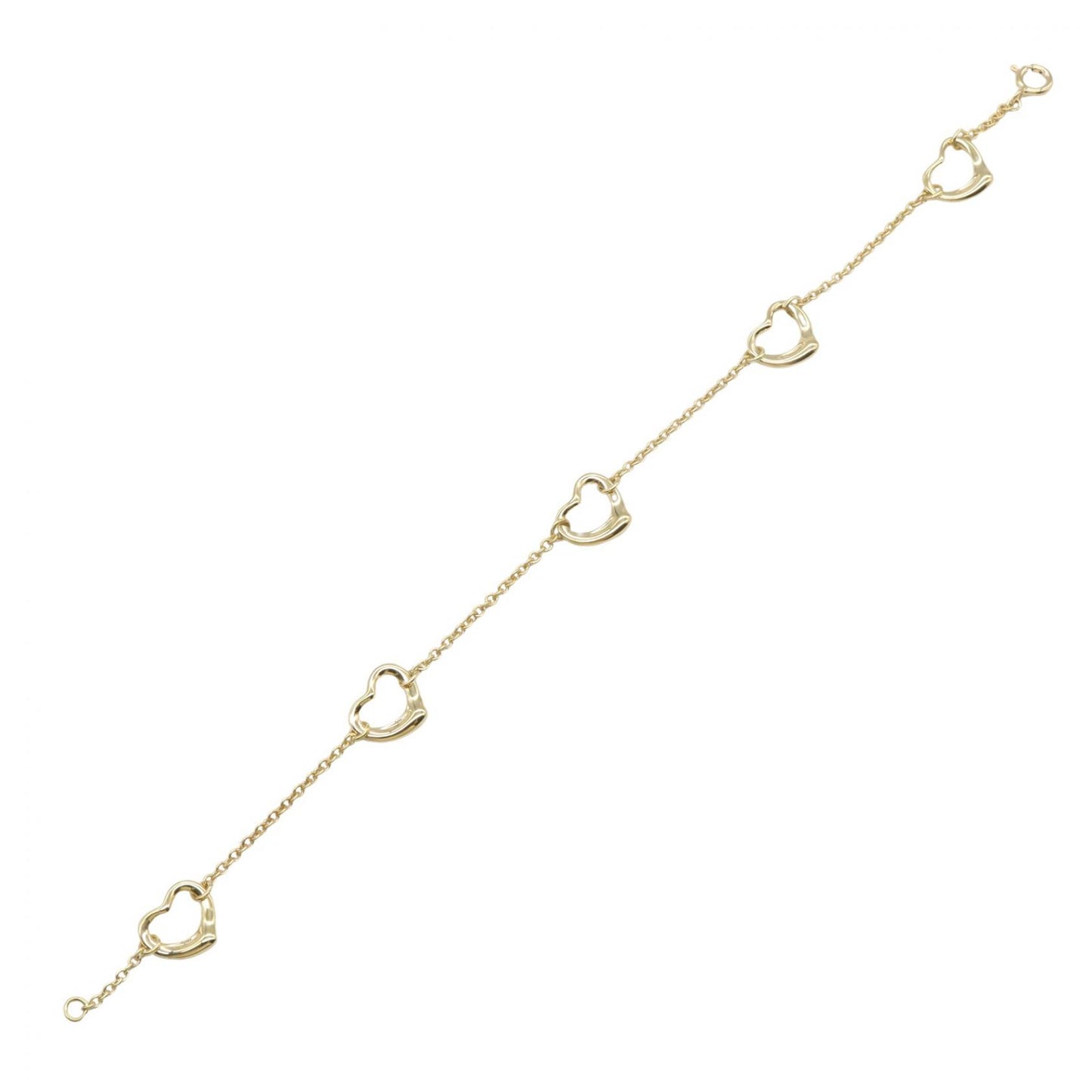 オープンハート 5モチーフ ブレスレット ブレスレット K18YG イエローゴールド ティファニー アクセサリー TIFFANY & Co.