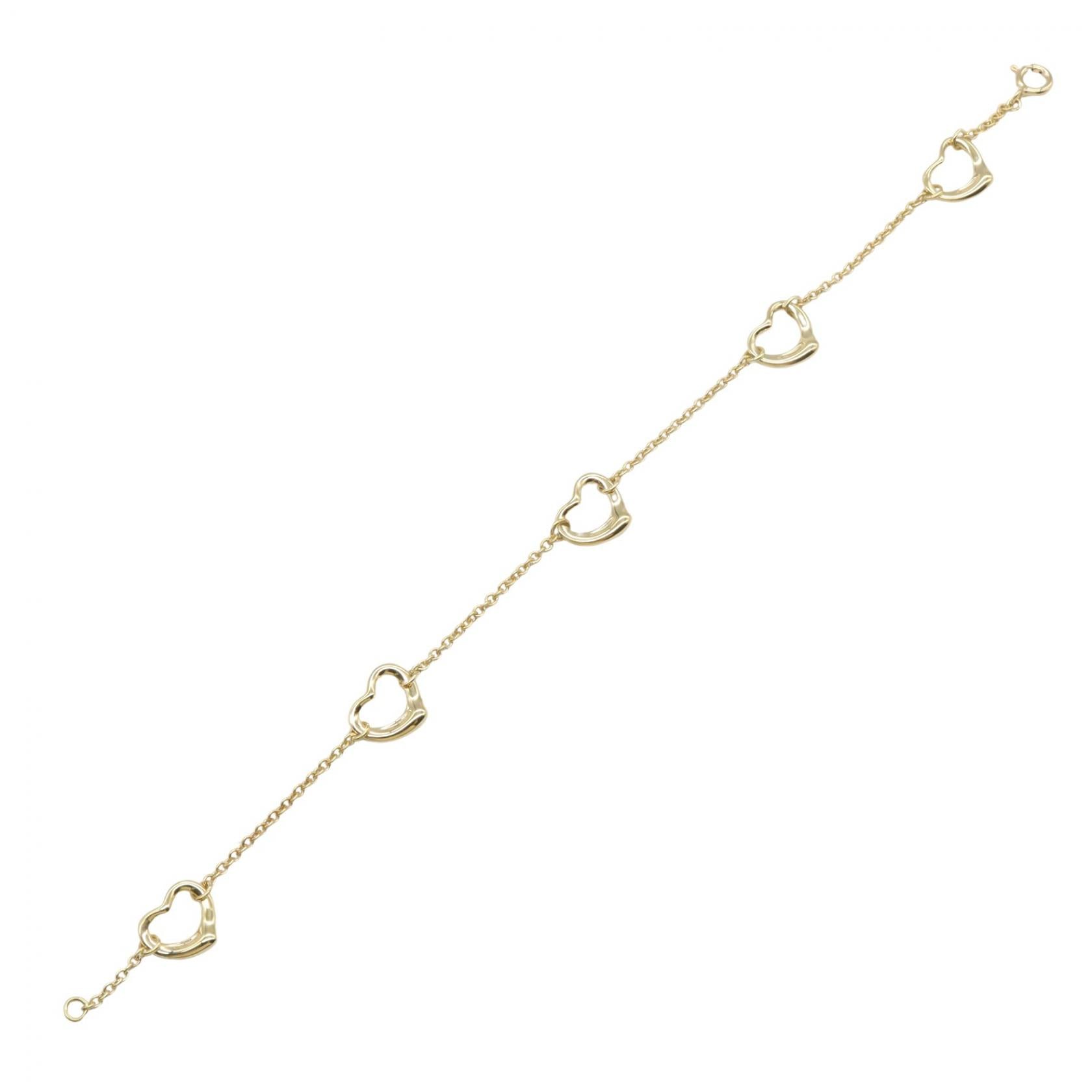 オープンハート 5モチーフ ブレスレット ブレスレット K18YG イエローゴールド ティファニー アクセサリー TIFFANY & Co.