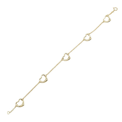 オープンハート 5モチーフ ブレスレット ブレスレット K18YG イエローゴールド ティファニー アクセサリー TIFFANY & Co.