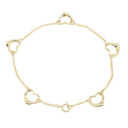 オープンハート 5モチーフ ブレスレット ブレスレット K18YG イエローゴールド ティファニー アクセサリー TIFFANY & Co.