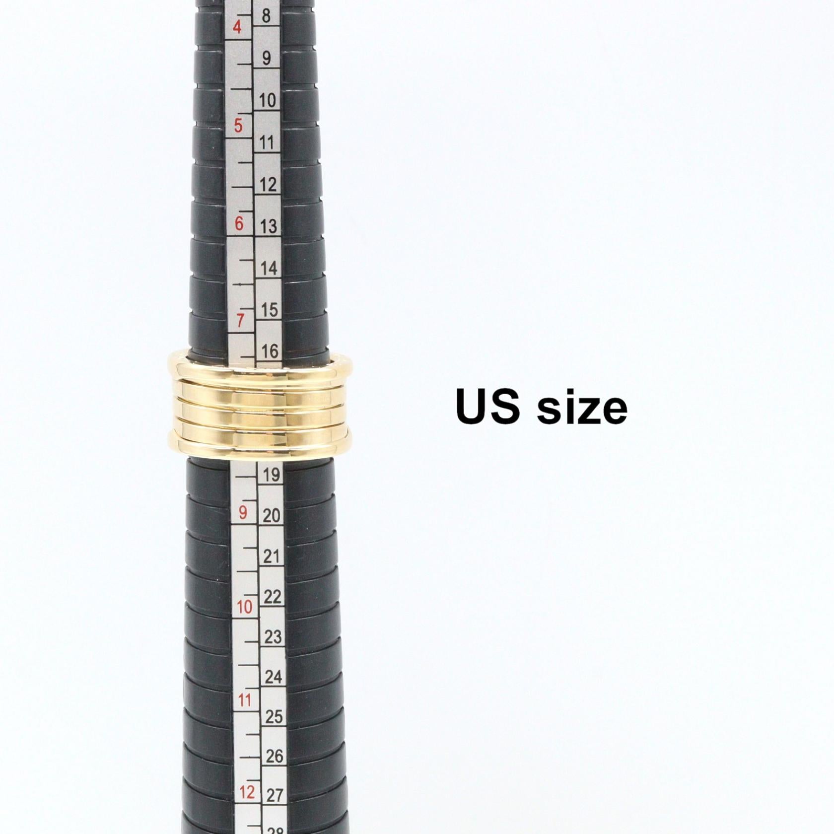 B-zero1 ビーゼロワン リング 4バンド リング 指輪 K18YG イエローゴールド ブルガリ アクセサリー BVLGARI