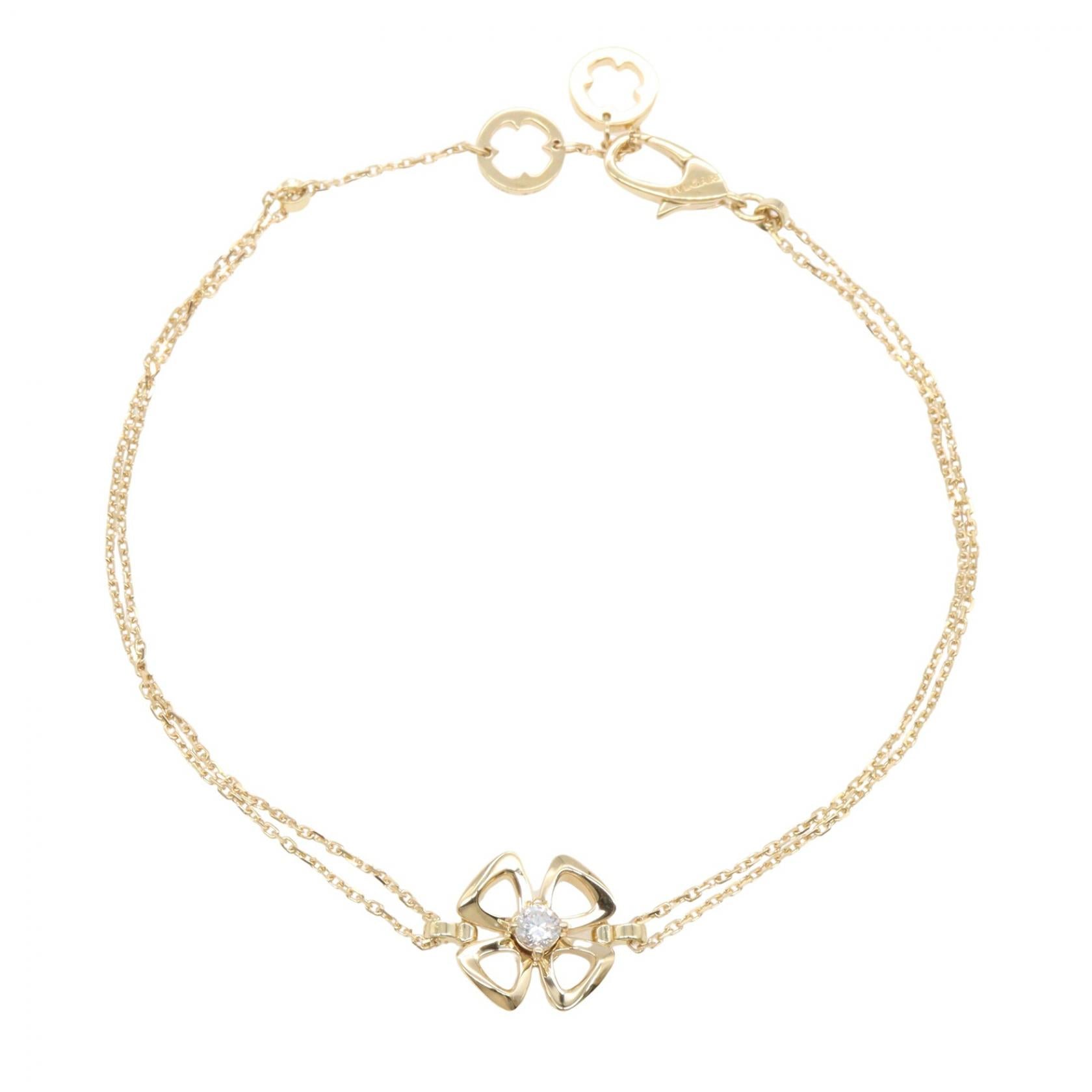 フィオレヴァー ML 1PD ブレスレット ブレスレット K18YG ダイヤモンド イエローゴールド クリア ブルガリ アクセサリー BVLGARI
