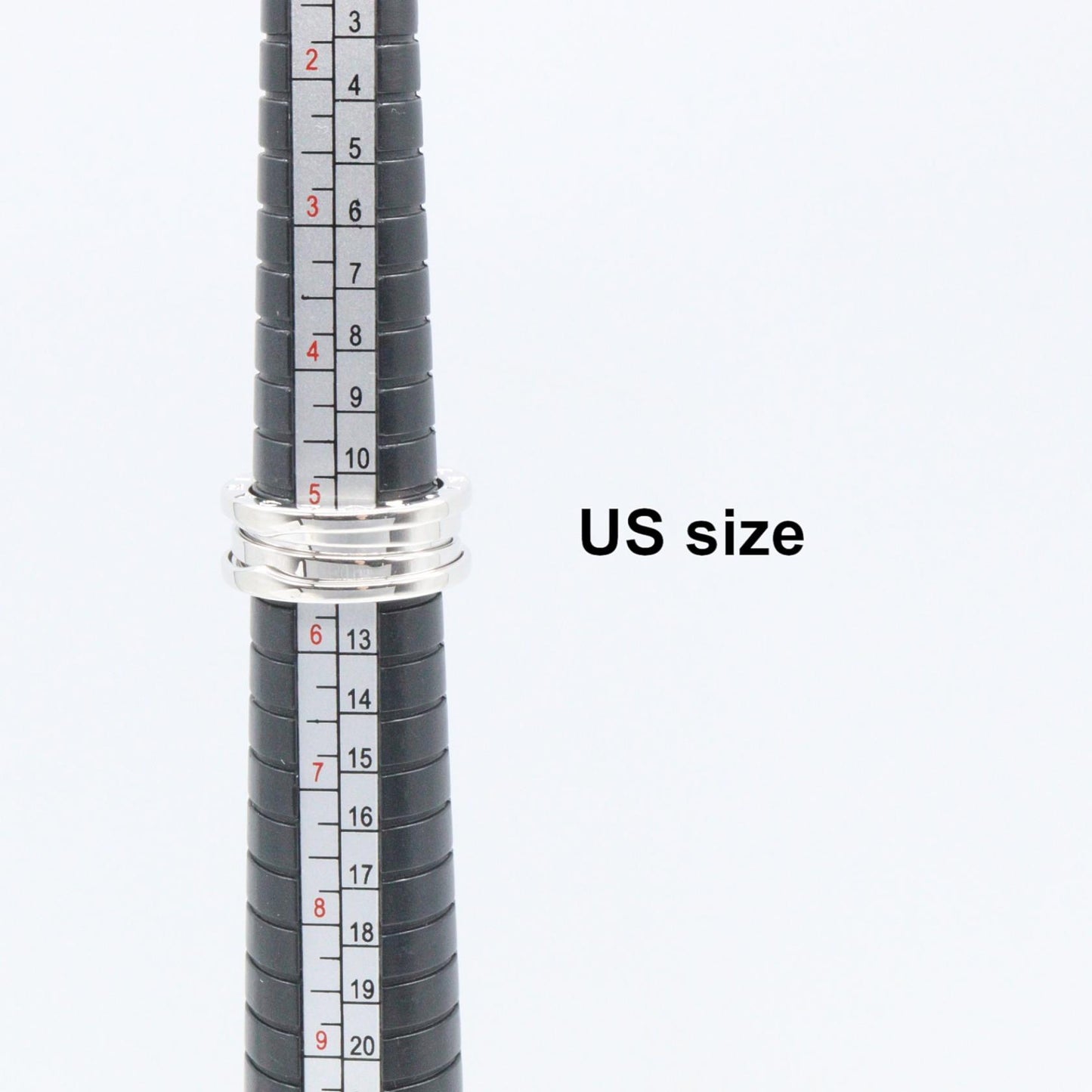 B-zero1 ビーゼロワン リング 3バンド リング 指輪 K18WG ホワイトゴールド ブルガリ アクセサリー BVLGARI