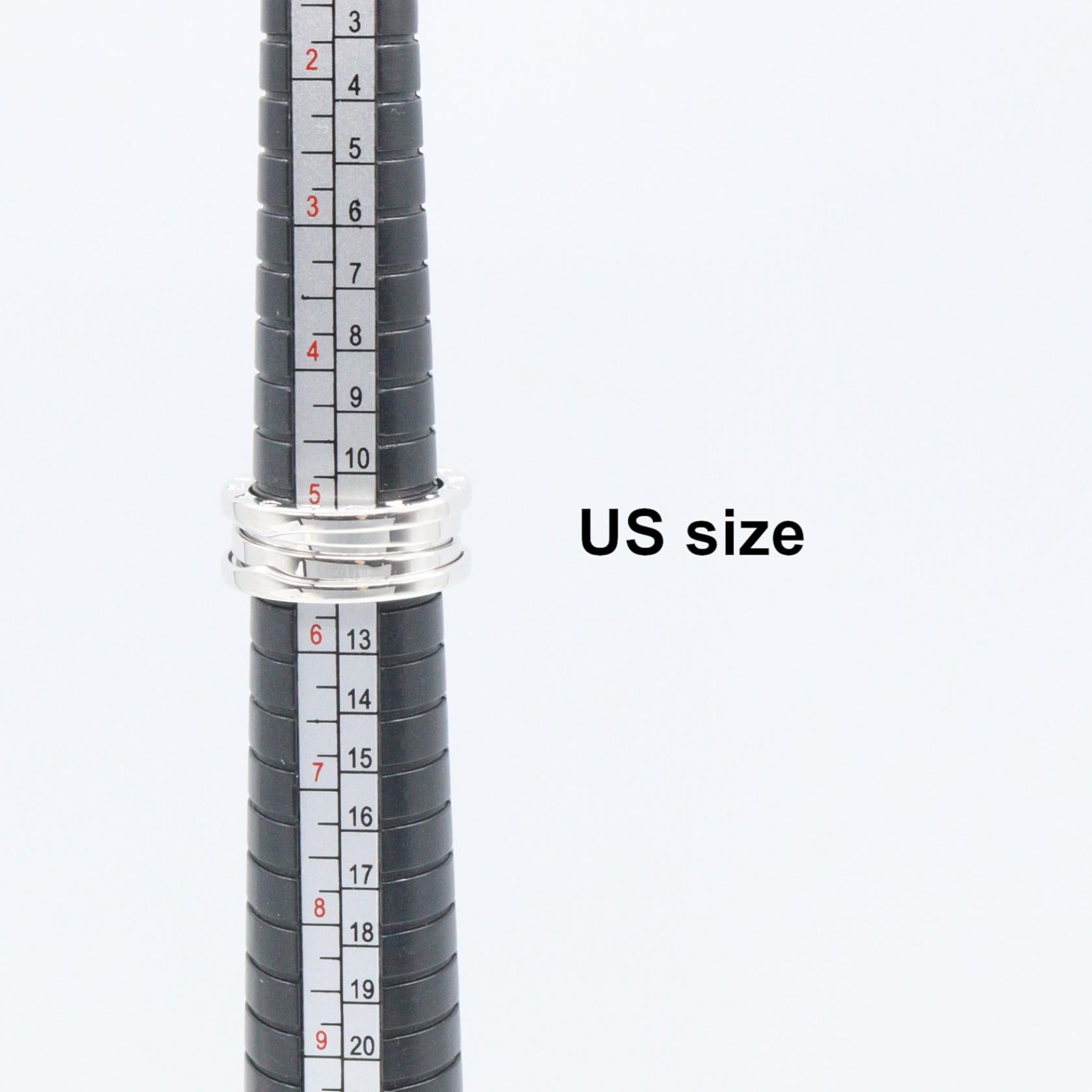 B-zero1 ビーゼロワン リング 3バンド リング 指輪 K18WG ホワイトゴールド ブルガリ アクセサリー BVLGARI