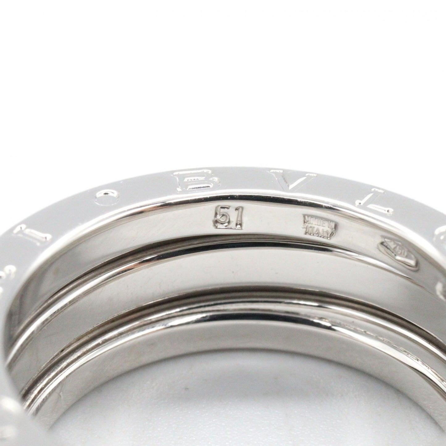 B-zero1 ビーゼロワン リング 3バンド リング 指輪 K18WG ホワイトゴールド ブルガリ アクセサリー BVLGARI