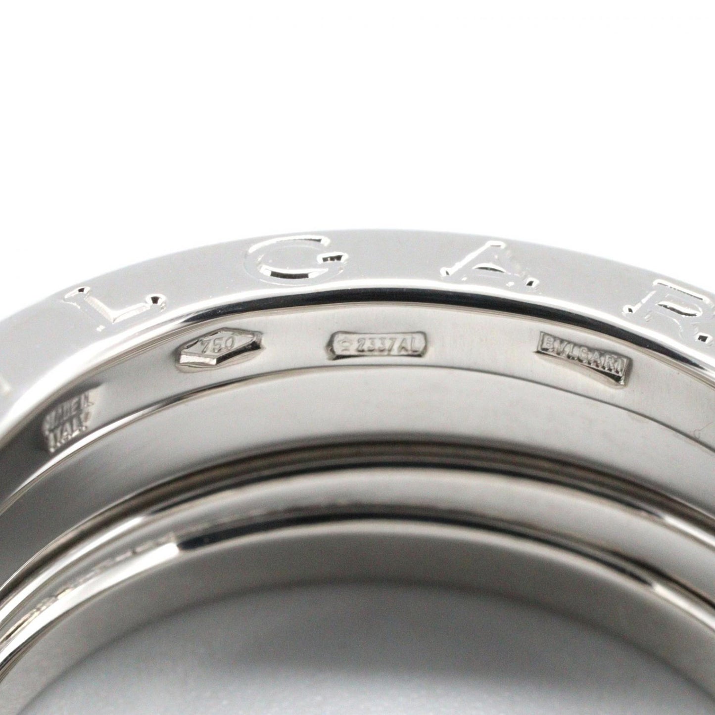 B-zero1 ビーゼロワン リング 3バンド リング 指輪 K18WG ホワイトゴールド ブルガリ アクセサリー BVLGARI
