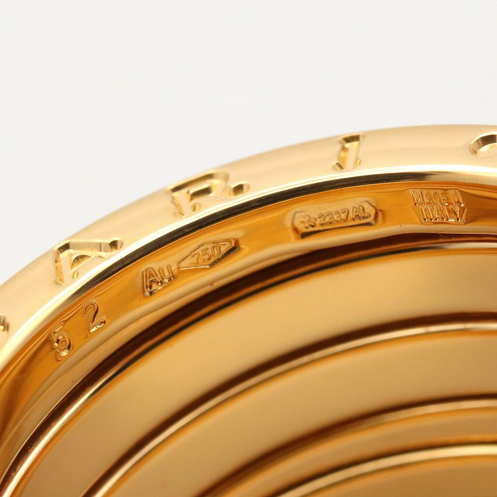 B-zero1 リング 4バンド リング 指輪 K18YG ゴールド イエローゴールド ブルガリ アクセサリー BVLGARI
