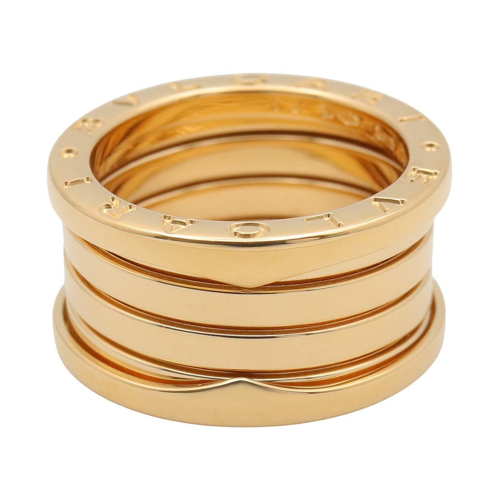 B-zero1 リング 4バンド リング 指輪 K18YG ゴールド イエローゴールド ブルガリ アクセサリー BVLGARI