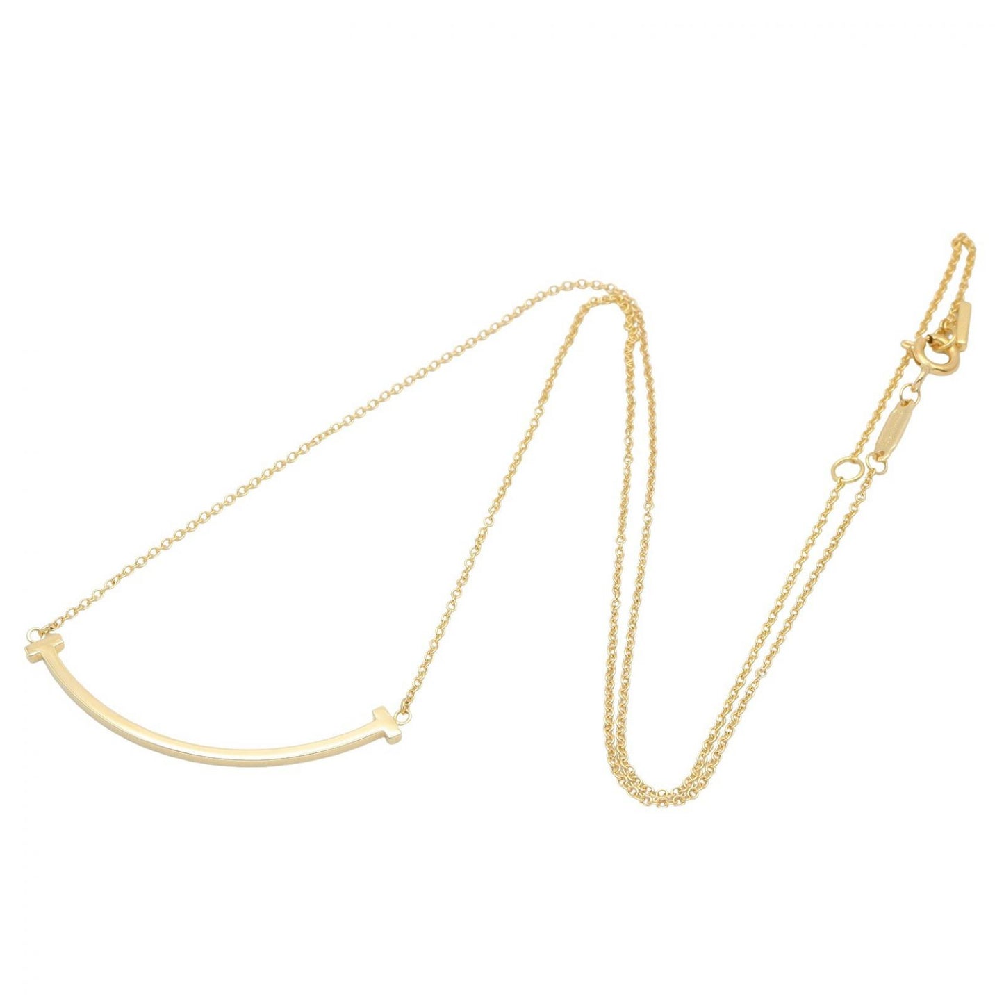 Tスマイル ネックレス スモール ネックレス K18YG ゴールド イエローゴールド ティファニー アクセサリー TIFFANY & Co.