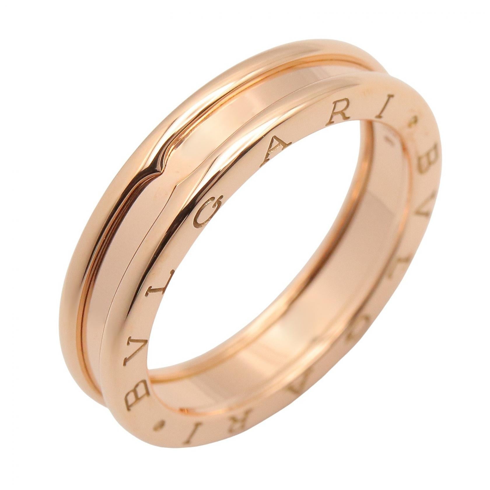 B-zero1 リング 1バンド リング 指輪 K18PG ゴールド ピンクゴールド ブルガリ アクセサリー BVLGARI