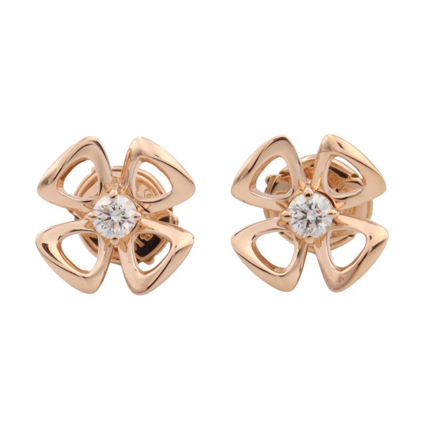 ダイヤ ピアス ピアス K18PG ダイヤモンド ピンクゴールド クリア ブルガリ アクセサリー BVLGARI