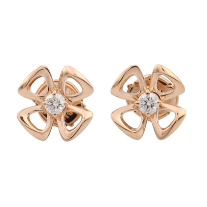 ダイヤ ピアス ピアス K18PG ダイヤモンド ピンクゴールド クリア ブルガリ アクセサリー BVLGARI