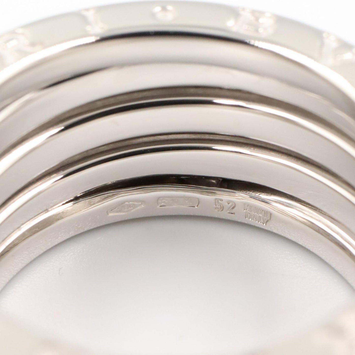 B-zero1 ビーゼロワン リング 5バンド リング 指輪 K18WG ホワイトゴールド ブルガリ アクセサリー BVLGARI