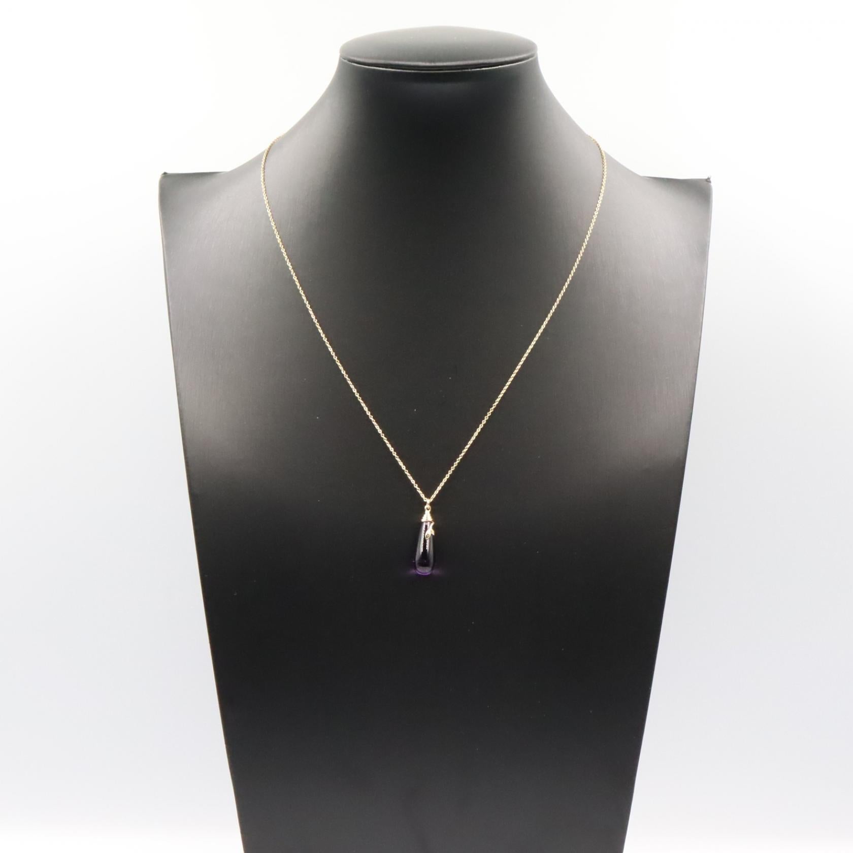 アメジスト ネックレス ネックレス K18YG アメジスト イエローゴールド パープル ティファニー アクセサリー TIFFANY & Co.