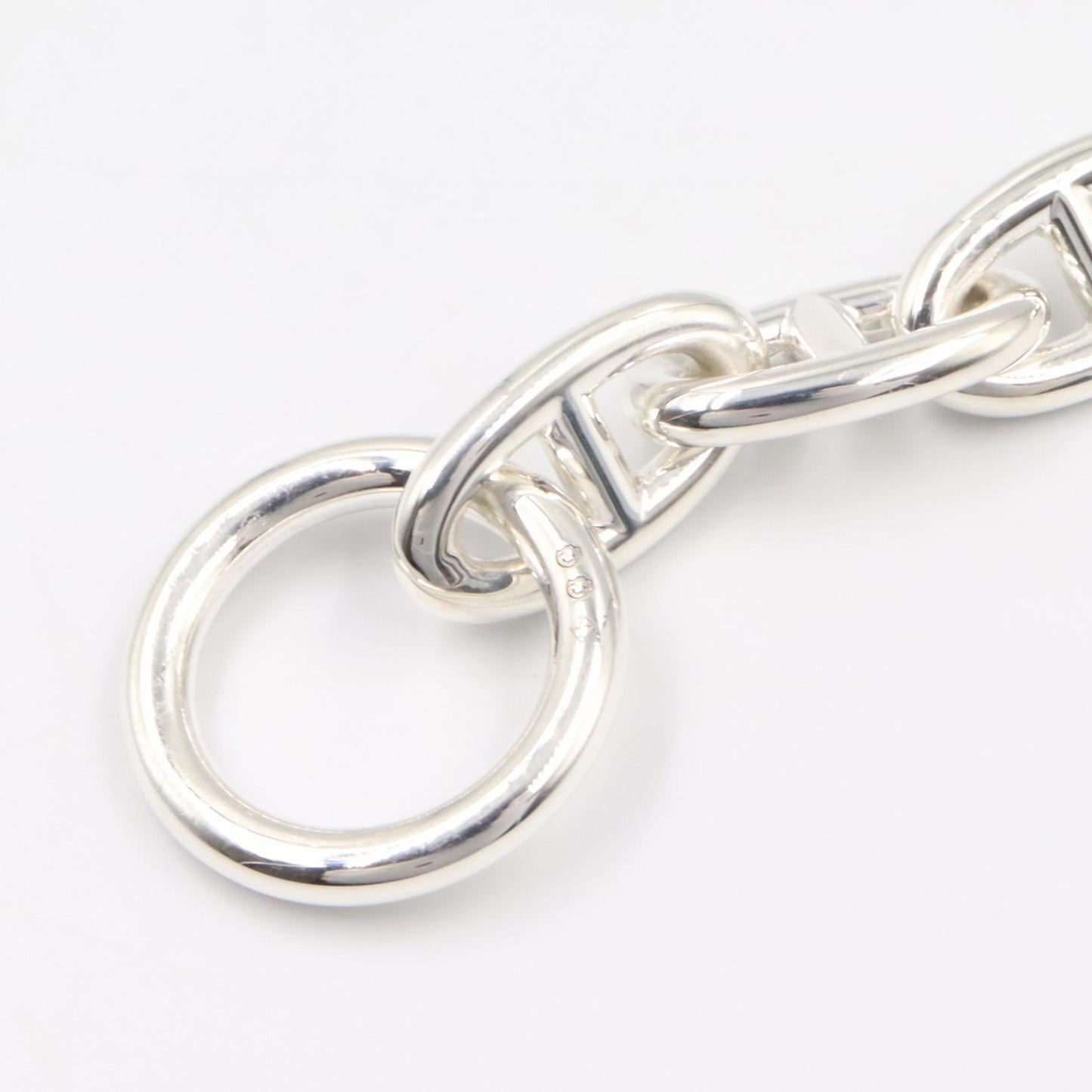 シェーヌダンクル GM 17コマ ブレスレット ブレスレット SV925 シルバー エルメス アクセサリー HERMES