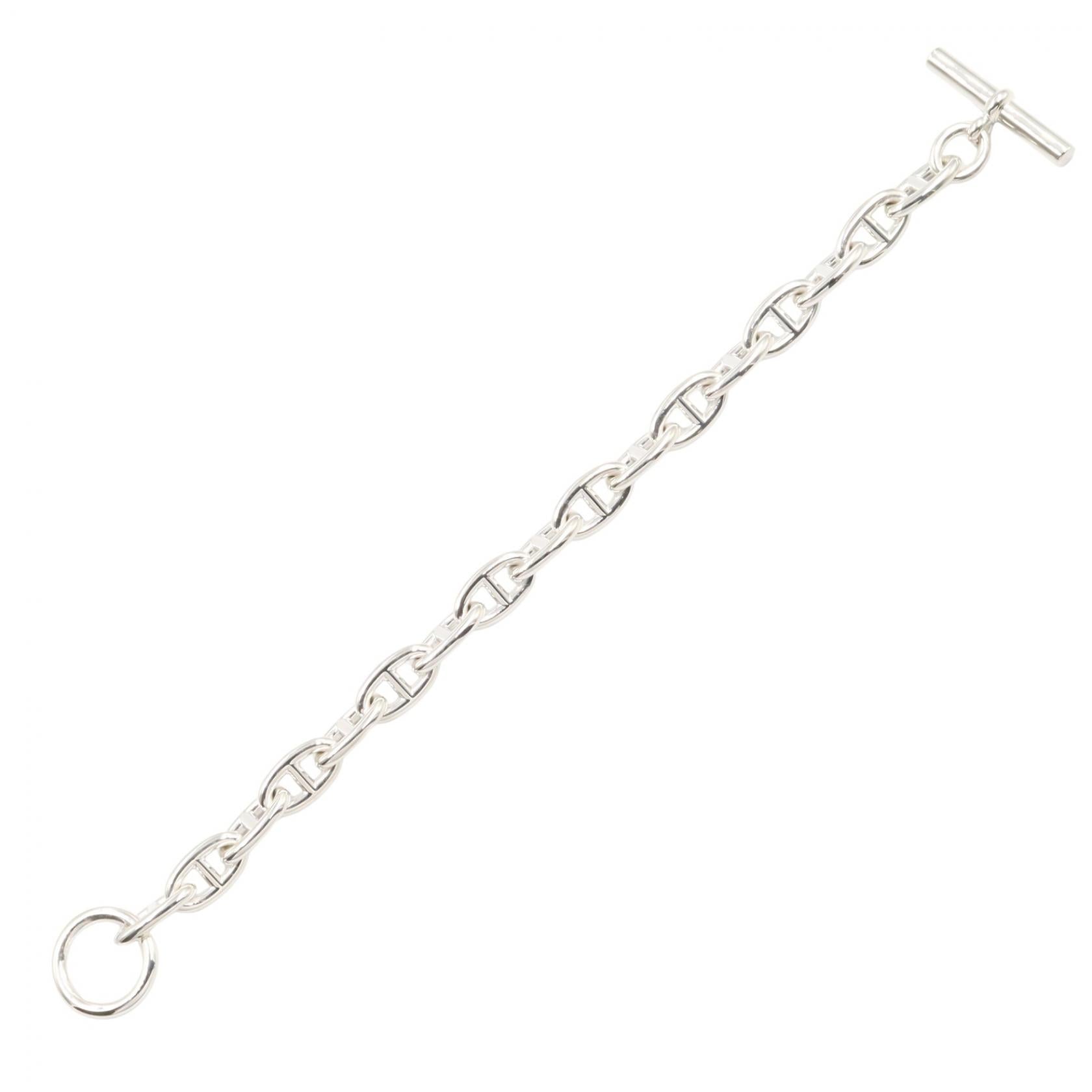 シェーヌダンクル GM 17コマ ブレスレット ブレスレット SV925 シルバー エルメス アクセサリー HERMES