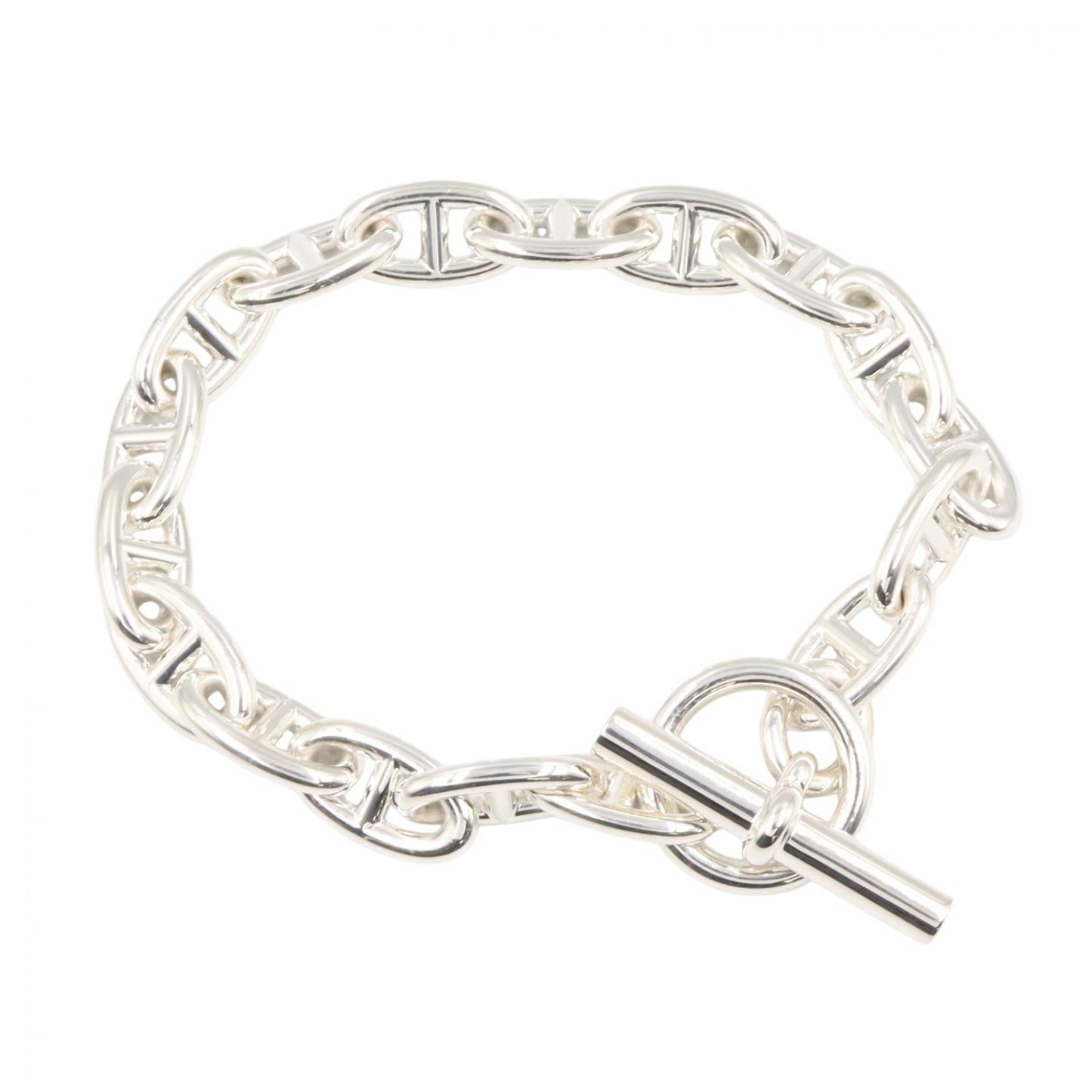 シェーヌダンクル GM 17コマ ブレスレット ブレスレット SV925 シルバー エルメス アクセサリー HERMES