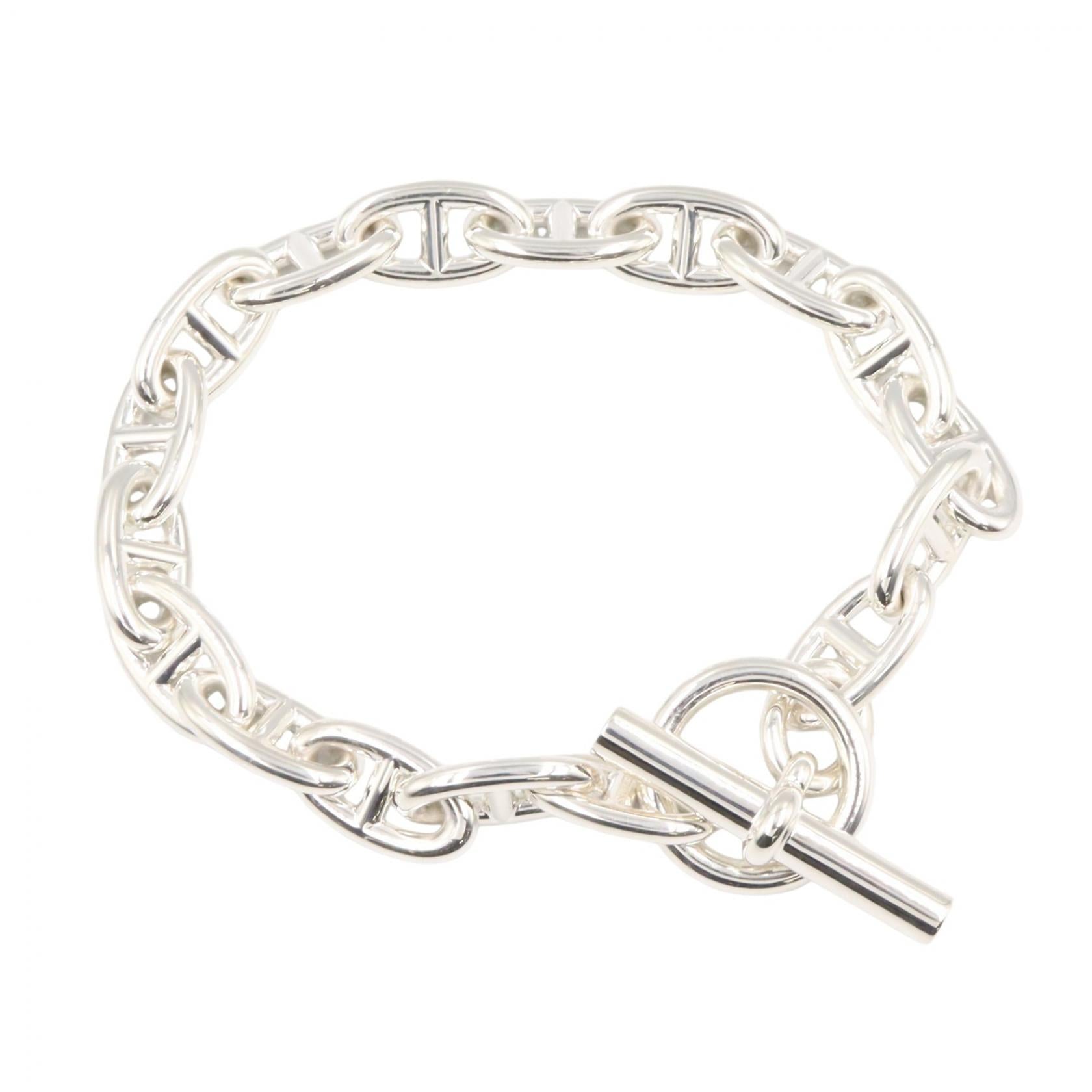 シェーヌダンクル GM 17コマ ブレスレット ブレスレット SV925 シルバー エルメス アクセサリー HERMES