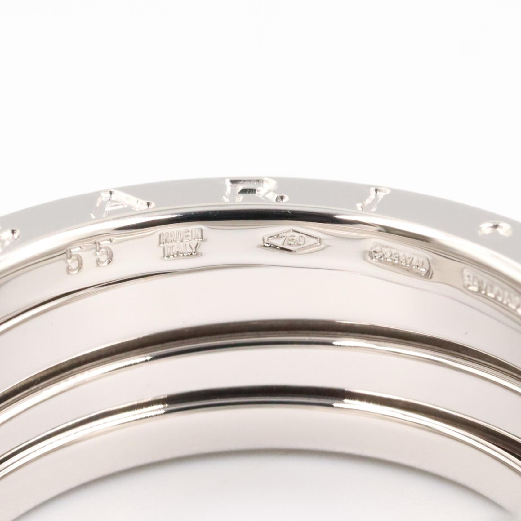 B-zero1 ビーゼロワン リング 3バンド リング 指輪 K18WG ホワイトゴールド ブルガリ アクセサリー BVLGARI