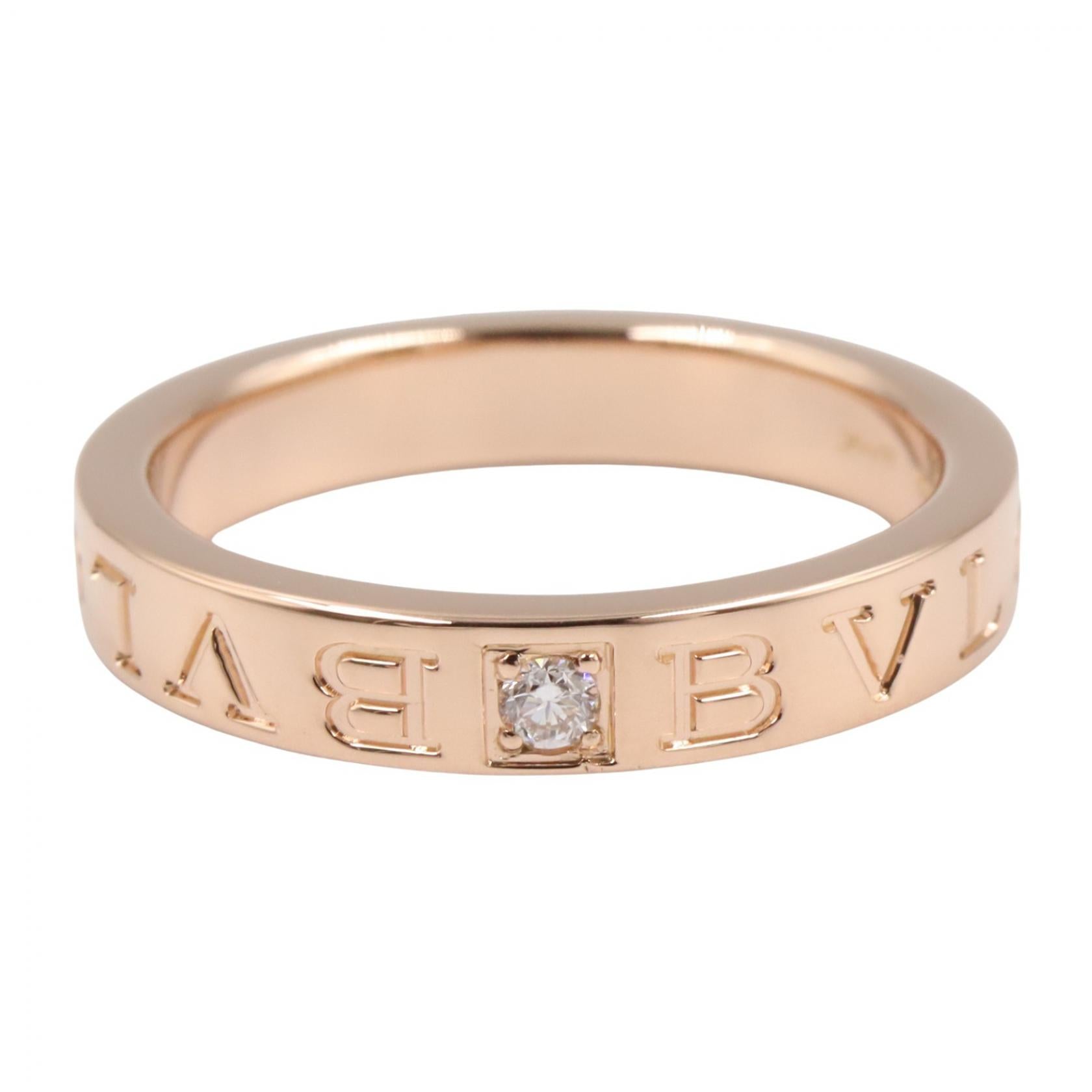B-zero1 ビーゼロワン リング 1PD リング 指輪 K18PG ダイヤモンド ピンクゴールド クリア ブルガリ アクセサリー BVLGARI