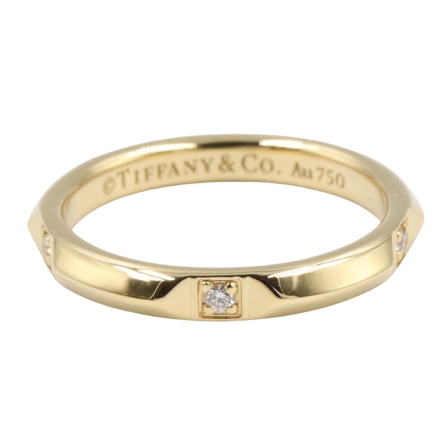 トゥルーバンド ダイヤ リング リング 指輪 K18YG ダイヤモンド イエローゴールド クリア ティファニー アクセサリー TIFFANY & Co.