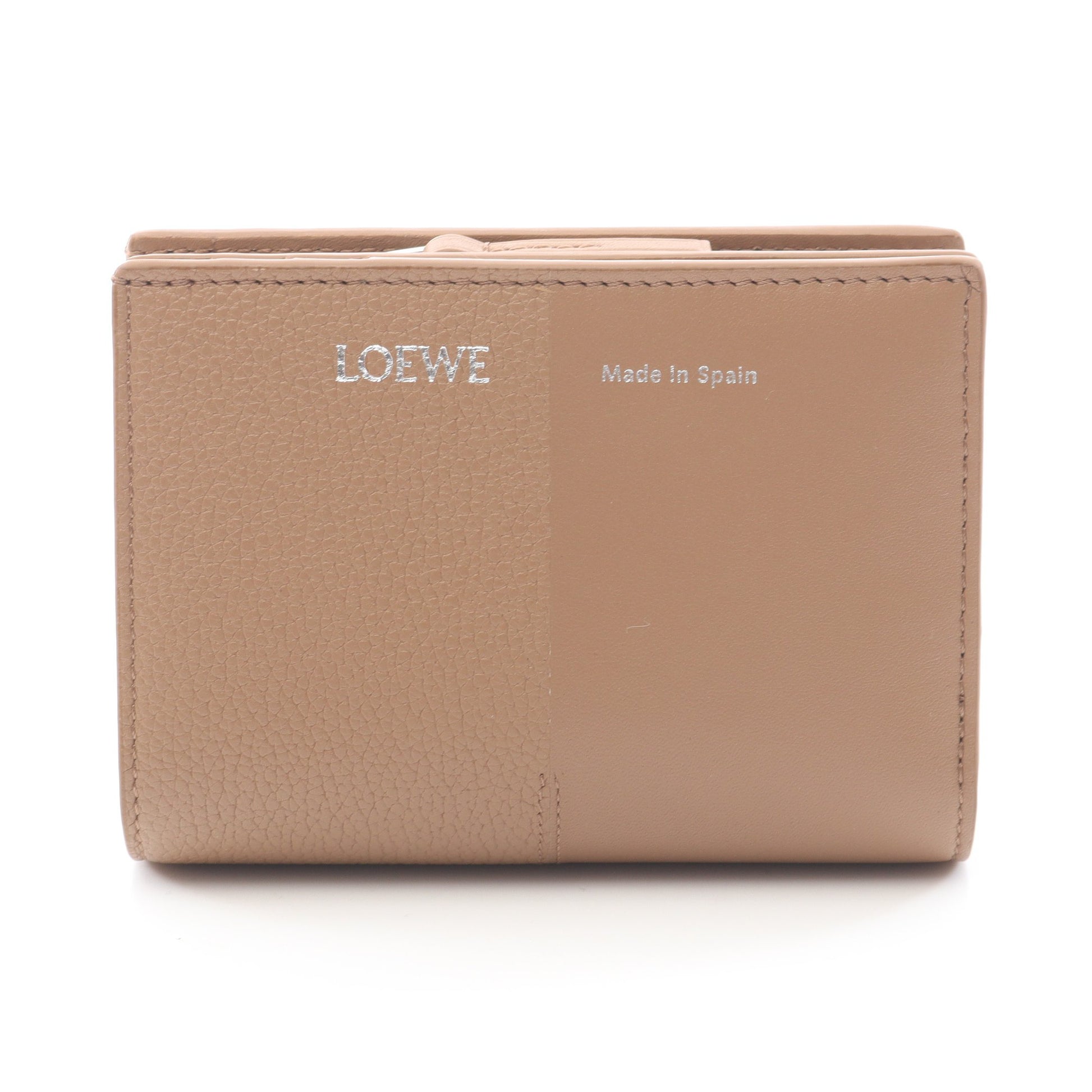 デュエット コンパクトウォレット 二つ折り財布 レザー ライトブラウン ロエベ 財布・小物 LOEWE