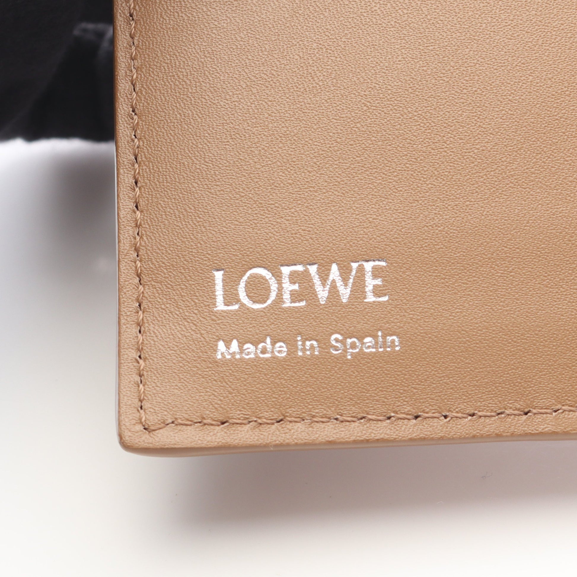 デュエット コンパクトウォレット 二つ折り財布 レザー ライトブラウン ロエベ 財布・小物 LOEWE