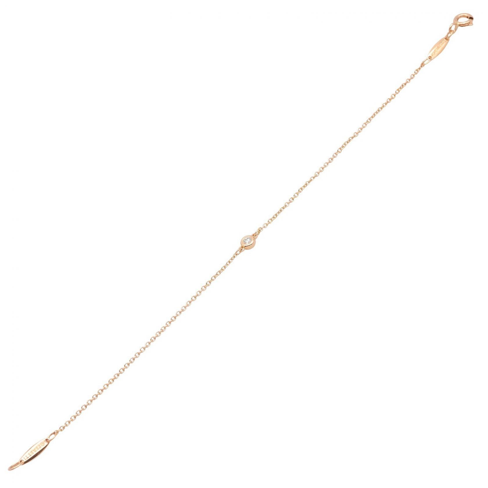 バイザヤードブレス 1PD ブレスレット K18PG ダイヤモンド クリア ピンクゴールド ティファニー アクセサリー TIFFANY & Co.