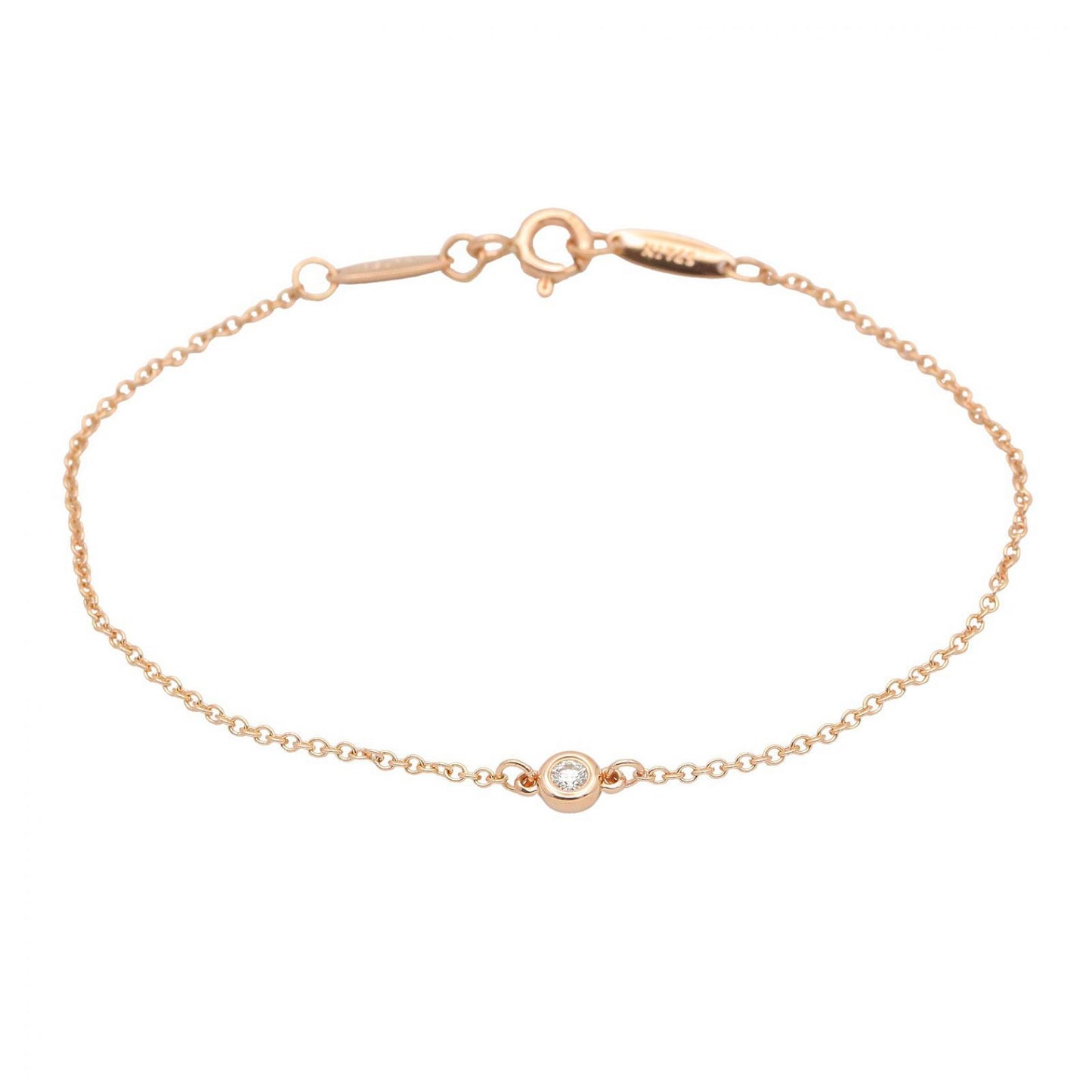 バイザヤードブレス 1PD ブレスレット K18PG ダイヤモンド クリア ピンクゴールド ティファニー アクセサリー TIFFANY & Co.