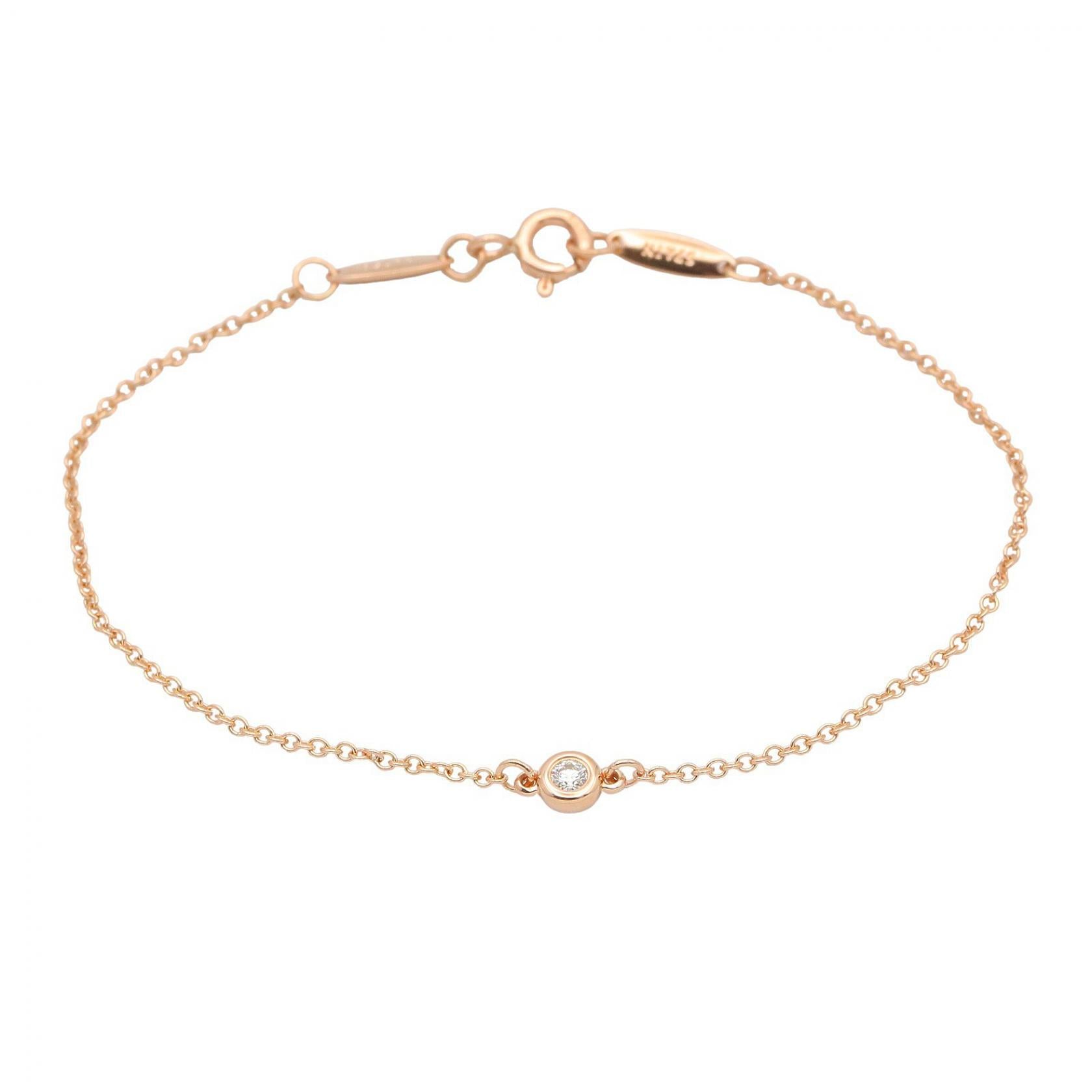 バイザヤードブレス 1PD ブレスレット K18PG ダイヤモンド クリア ピンクゴールド ティファニー アクセサリー TIFFANY & Co.