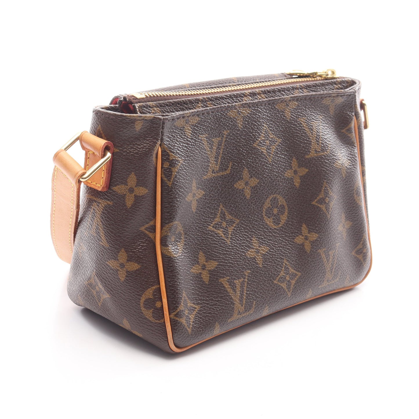 ヴィバシテPM モノグラム ショルダーバッグ PVC レザー ブラウン ルイヴィトン バッグ LOUIS VUITTON