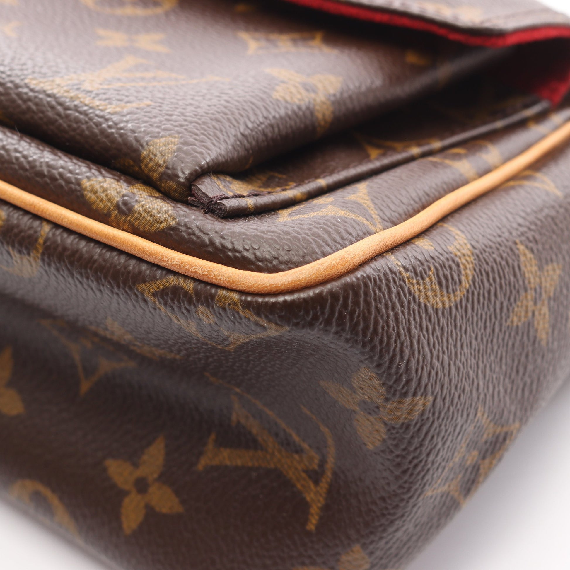 ヴィバシテPM モノグラム ショルダーバッグ PVC レザー ブラウン ルイヴィトン バッグ LOUIS VUITTON