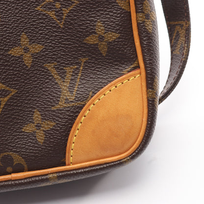 ダヌーブ モノグラム ショルダーバッグ PVC レザー ブラウン ルイヴィトン バッグ LOUIS VUITTON
