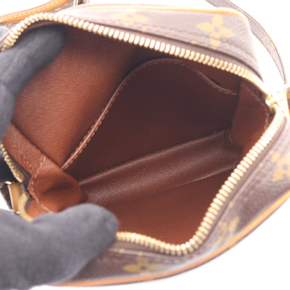 ダヌーブ モノグラム ショルダーバッグ PVC レザー ブラウン ルイヴィトン バッグ LOUIS VUITTON