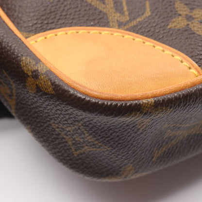 ダヌーブ モノグラム ショルダーバッグ PVC レザー ブラウン ルイヴィトン バッグ LOUIS VUITTON
